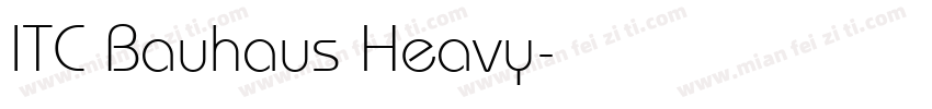 ITC Bauhaus Heavy字体转换